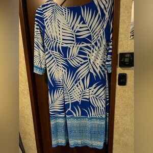 Blue and White comfy wear anywhere dress